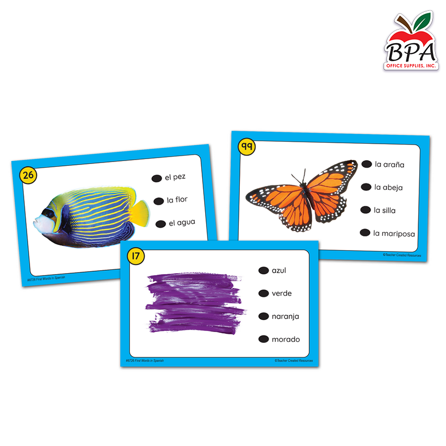Teacher Created Resources • Power Pen Learning Cards: First Words in Spanish